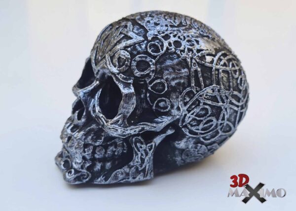 Calavera ornamentada con motivos celtas - Imagen 7