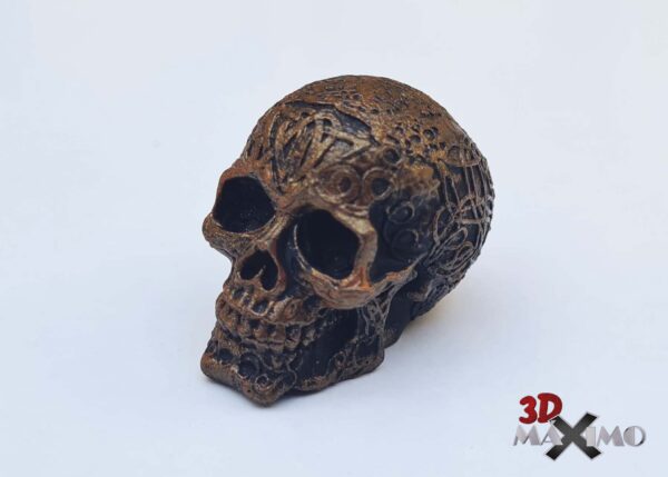 Calavera ornamentada con motivos celtas - Imagen 3