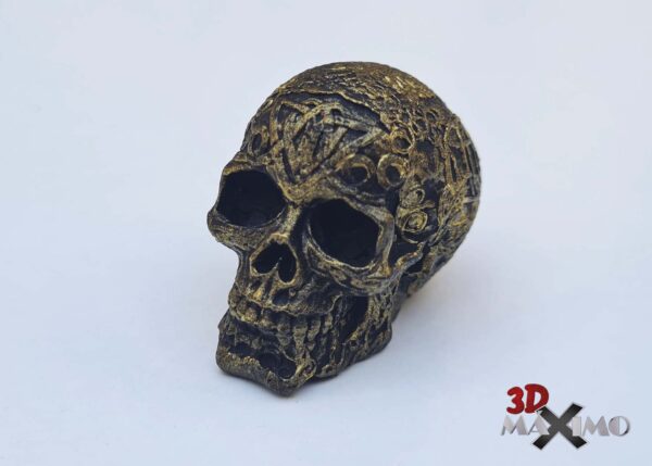 Calavera ornamentada con motivos celtas - Imagen 2