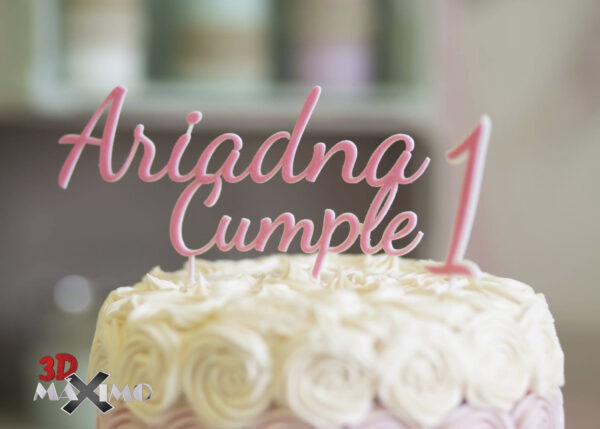 Letrero para tartas personalizado - Cake Topper - Imagen 5