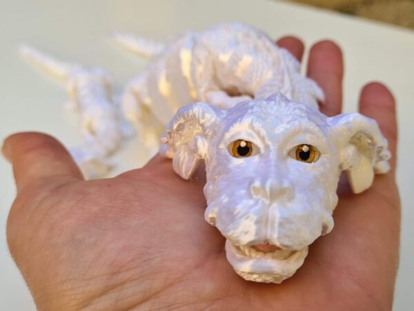 Falkor, Dragón de la Suerte Fuyu de La Historia Interminable: Elegancia Articulada en PLA con Efecto Seda