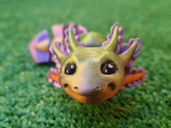 Bonito Bebé Ajolote Impreso en 3D - Pieza Articulada para Juegos - Imagen 5